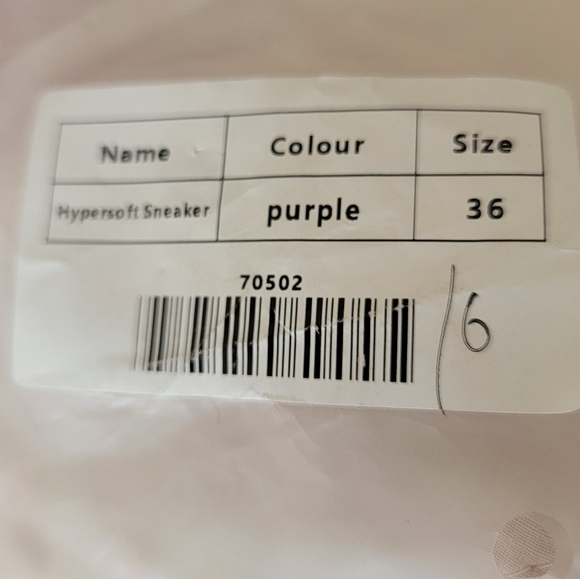 New Hypersoft Sneaker Purple Size 5.5 - Picture 5 of 7